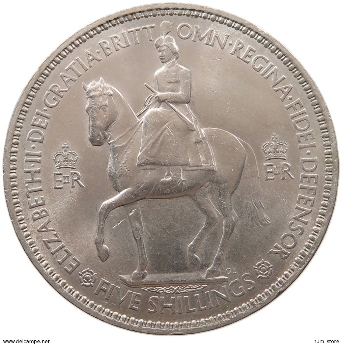 GREAT BRITAIN 5 SHILLINGS 1953 ELIZABETH II. (1952-2022) #MA 067535 - L. 1 Crown