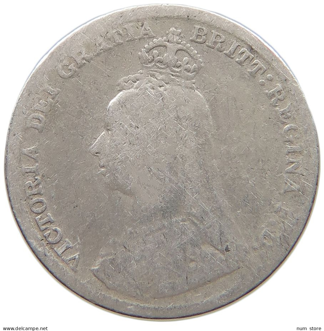 GREAT BRITAIN 3 THREEPENCE 1891 VICTORIA 1837-1901 #MA 026035 - F. 3 Pence