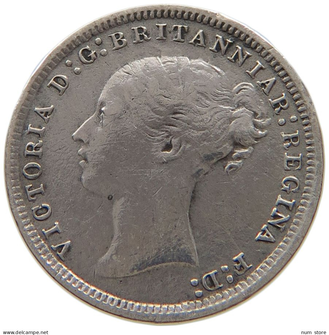 GREAT BRITAIN 3 PENCE 1879 VICTORIA (1837-1901) #MA 001596 - F. 3 Pence