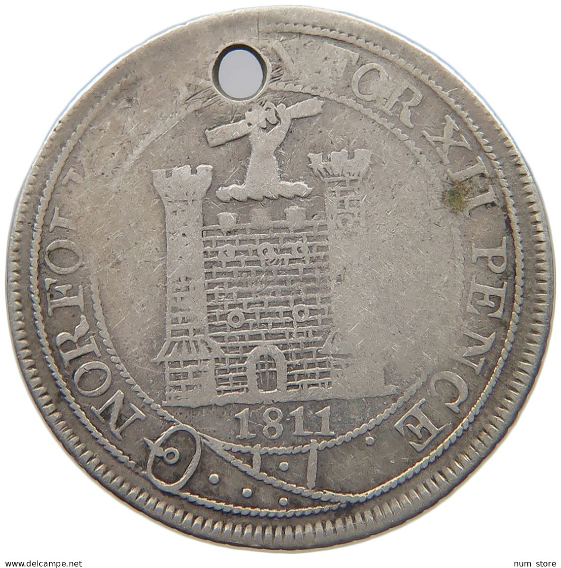 GREAT BRITAIN 12 PENCE 1811 NORFOLK #MA 023061 - Otros & Sin Clasificación