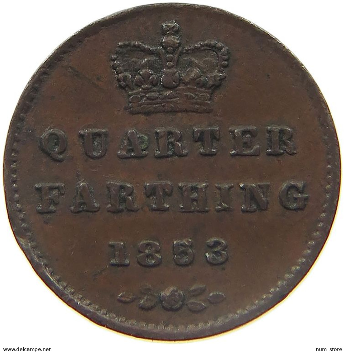 GREAT BRITAIN 1/4 QUARTER FARTHING 1839 VICTORIA 1837-1901 #MA 022993 - A. 1/4 - 1/3 - 1/2 Farthing