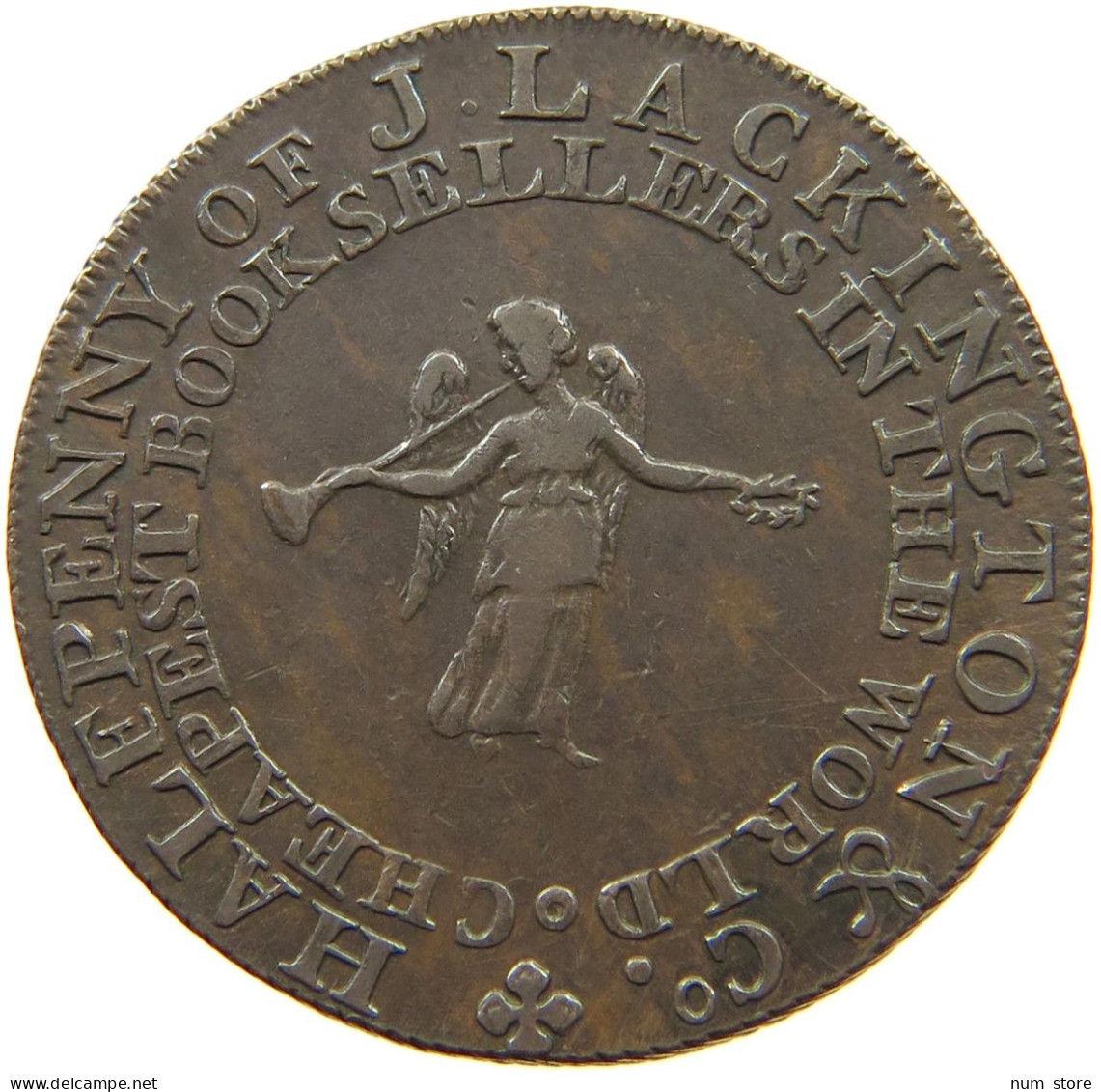 GREAT BRITAIN 1/2 PENNY TOKEN 1794 J. LACKINGTON, GEORG III., 1760-1820 #MA 002446 - B. 1/2 Penny