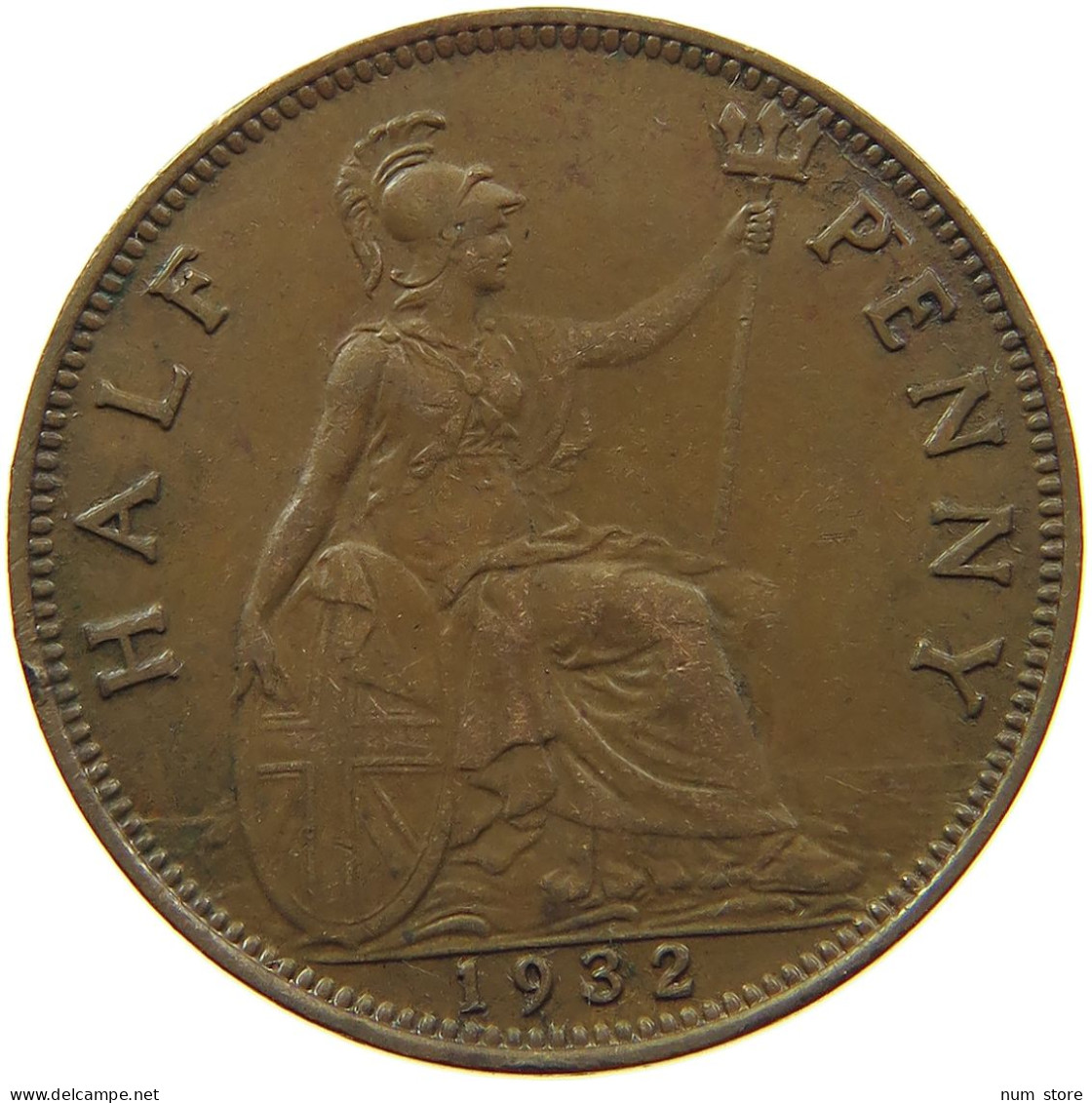 GREAT BRITAIN 1/2 PENNY 1932 GEORGE V. (1910-1936) #MA 101858 - C. 1/2 Penny