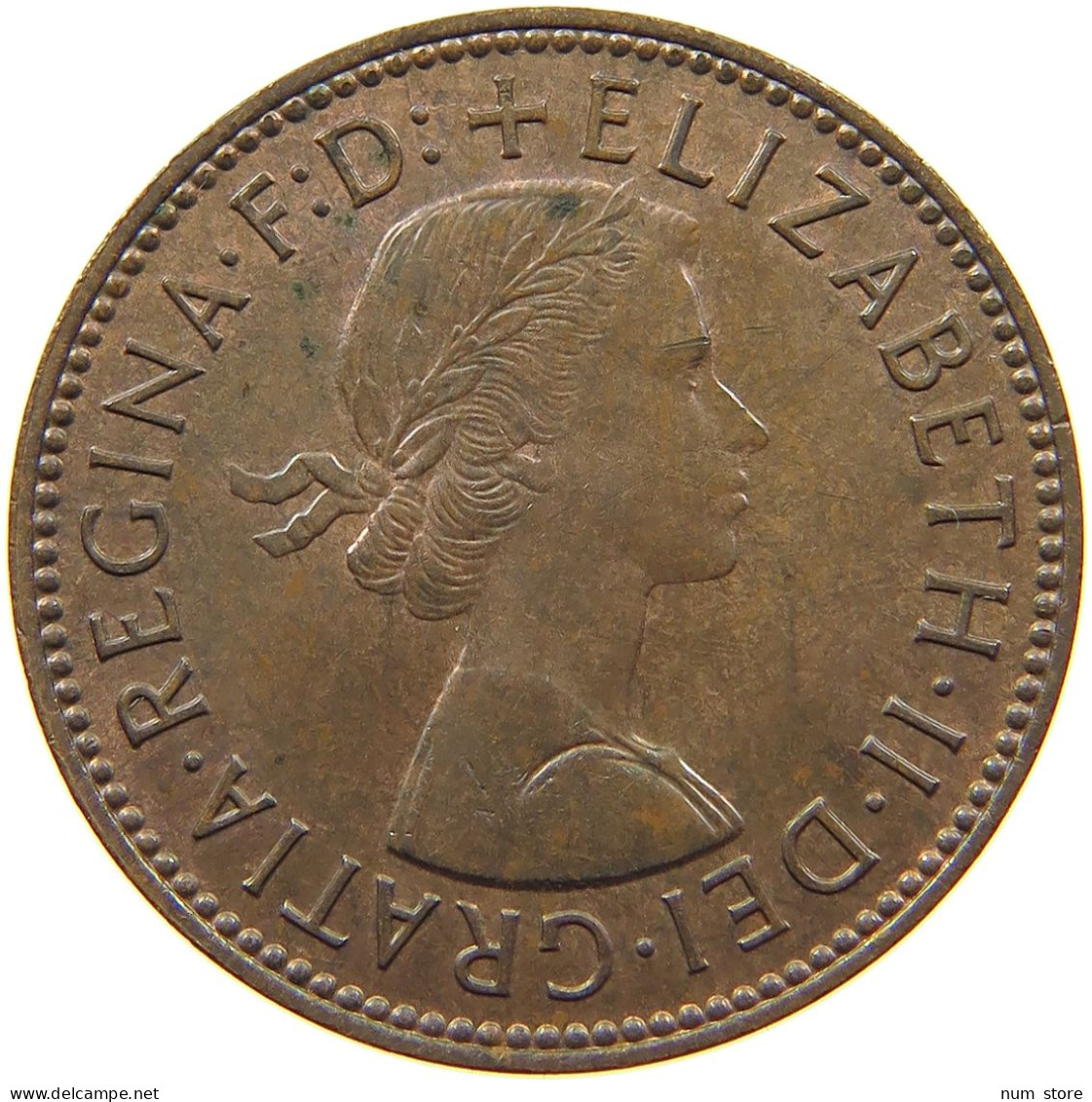 GREAT BRITAIN 1/2 PENNY 1966 ELIZABETH II. (1952-2022) #MA 101865 - C. 1/2 Penny