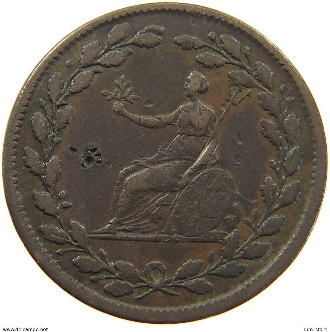 GREAT BRITAIN 1/2 PENNY HALFPENNY 1813  #MA 101993 - B. 1/2 Penny