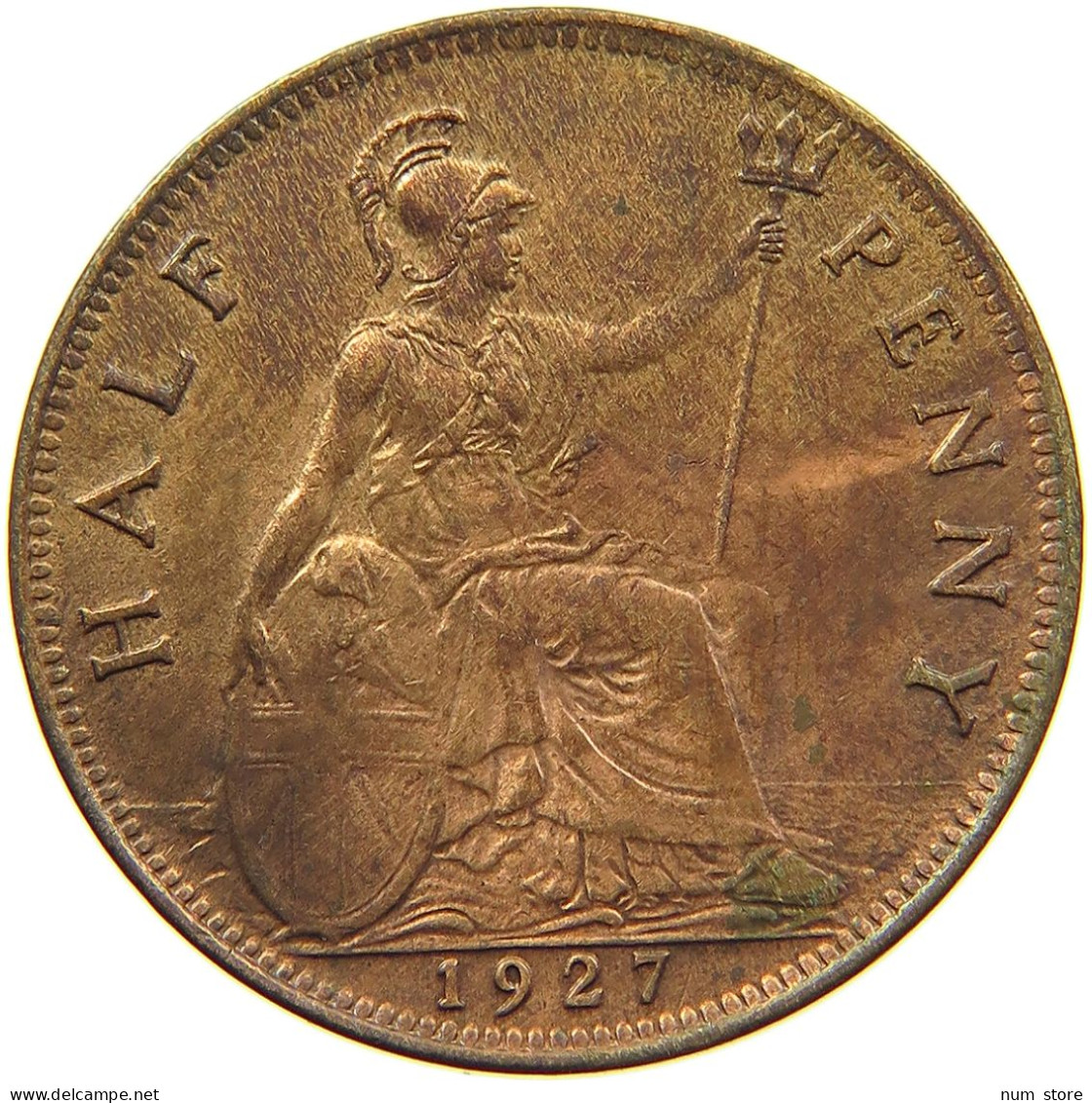 GREAT BRITAIN 1/2 PENNY 1927 GEORGE V. (1910-1936) #MA 101861 - C. 1/2 Penny