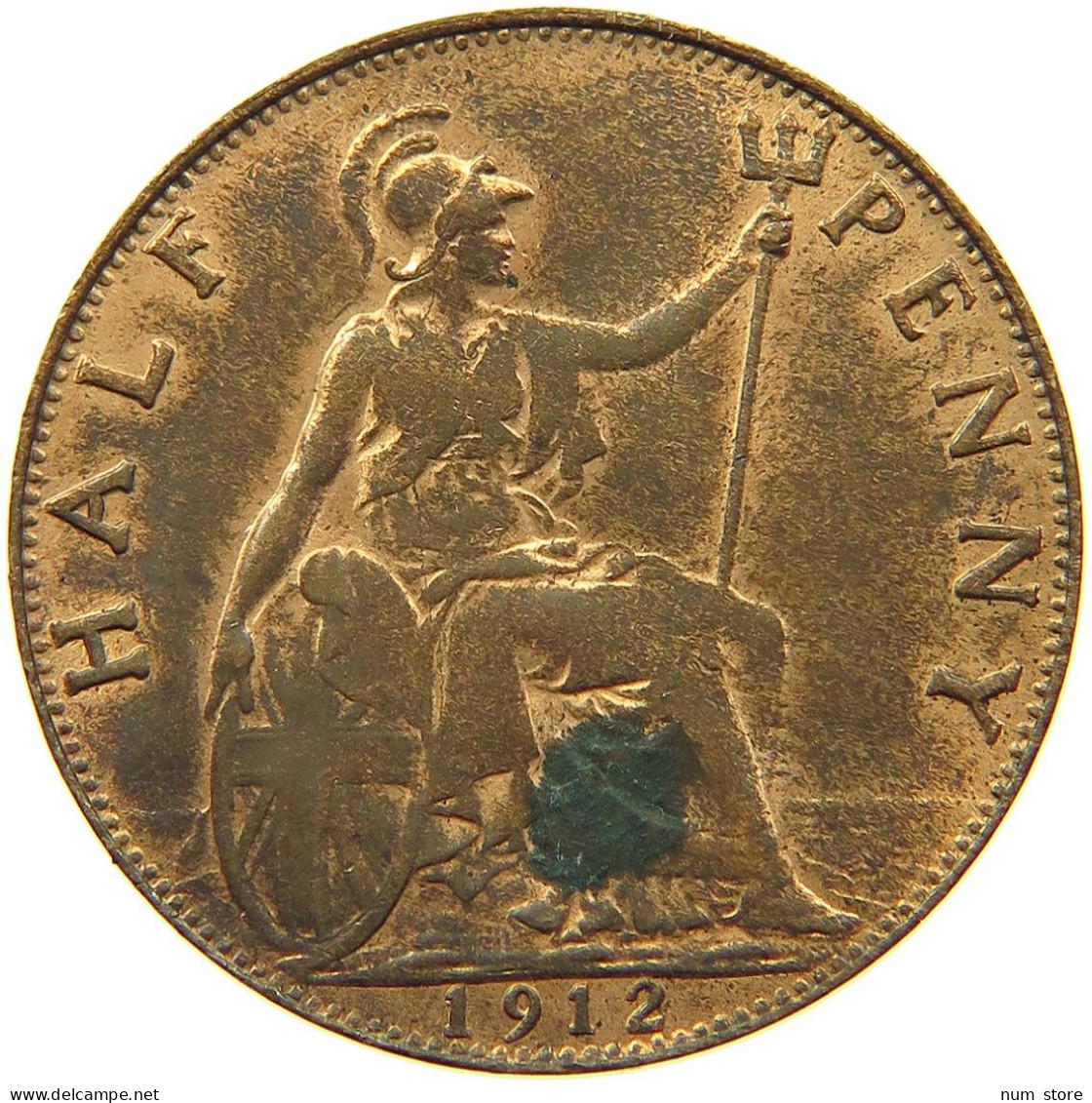 GREAT BRITAIN 1/2 PENNY 1912 GEORGE V. (1910-1936) #MA 101859 - C. 1/2 Penny