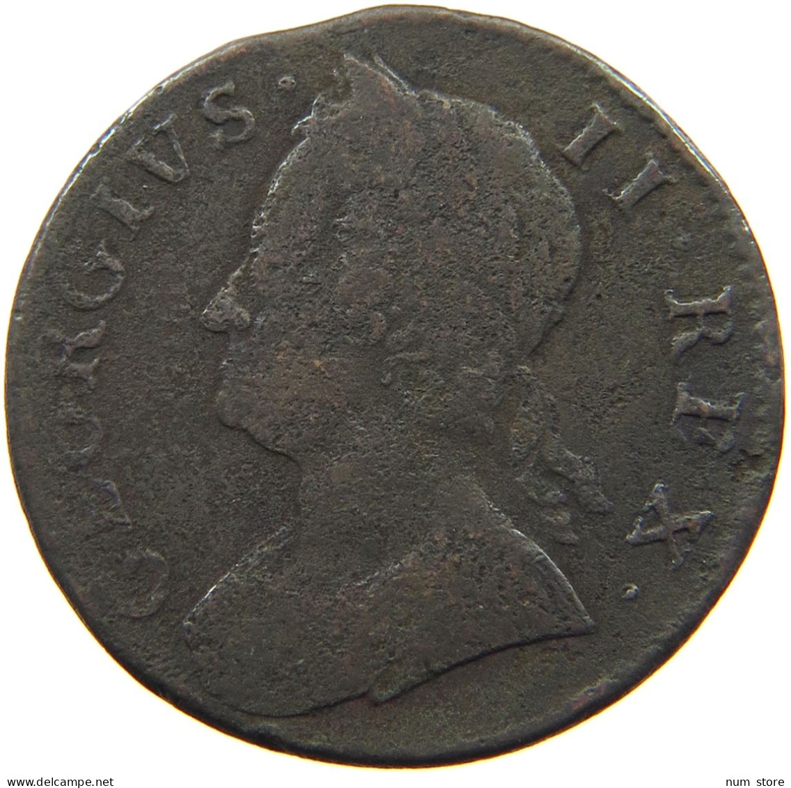 GREAT BRITAIN 1/2 PENNY 1757 GEORG II. 1727-1760. #MA 002425 - B. 1/2 Penny