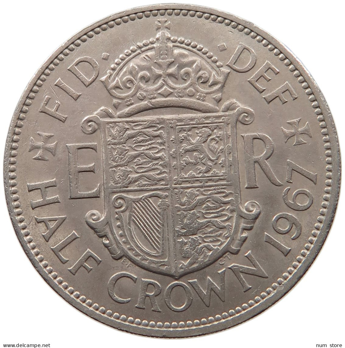 GREAT BRITAIN 1/2 CROWN 1967 ELIZABETH II. (1952-2022) #MA 099578 - K. 1/2 Crown