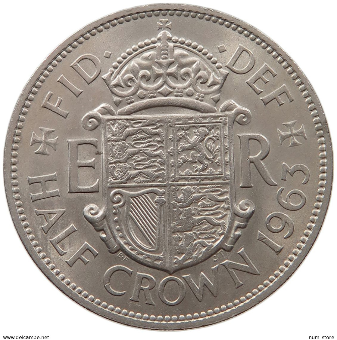 GREAT BRITAIN 1/2 CROWN HALFCROWN 1963 ELIZABETH II. (1952-2022) #MA 073157 - K. 1/2 Crown
