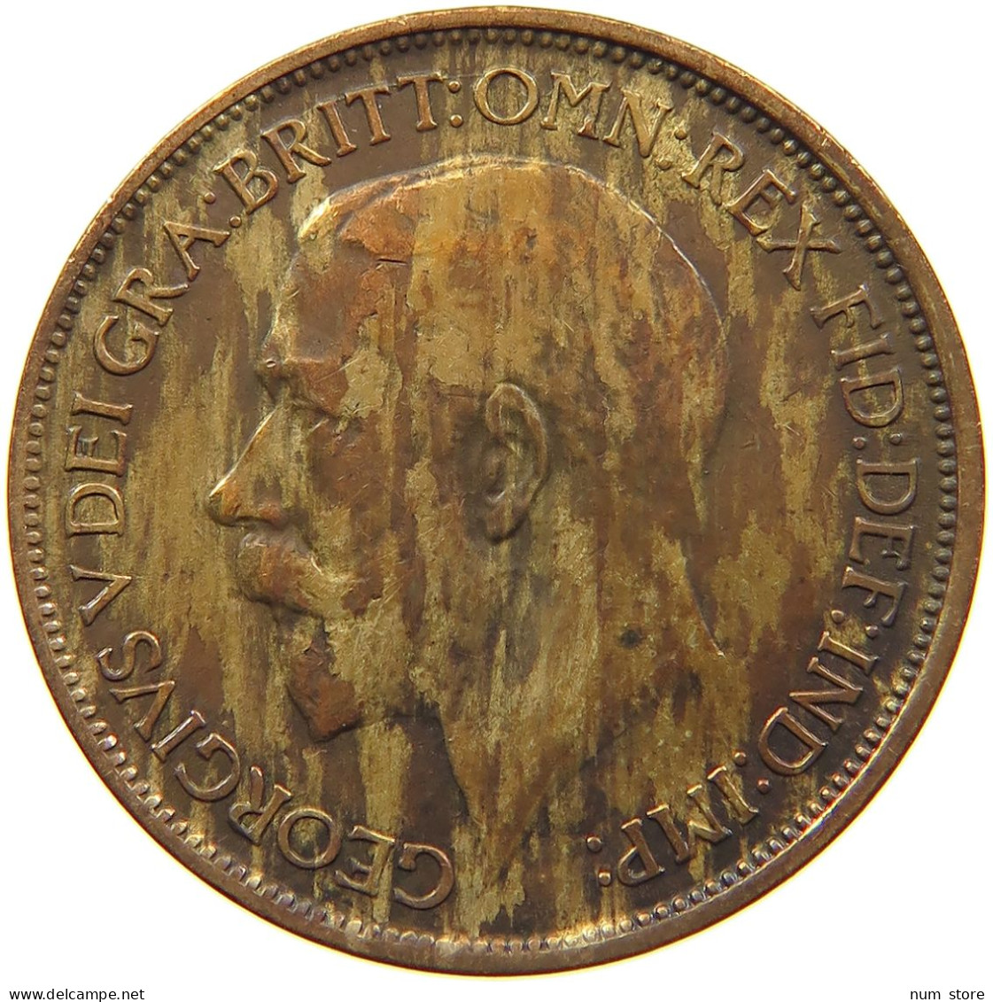 GREAT BRITAIN 1/2 PENNY 1921 GEORGE V. (1910-1936) #MA 101862 - C. 1/2 Penny