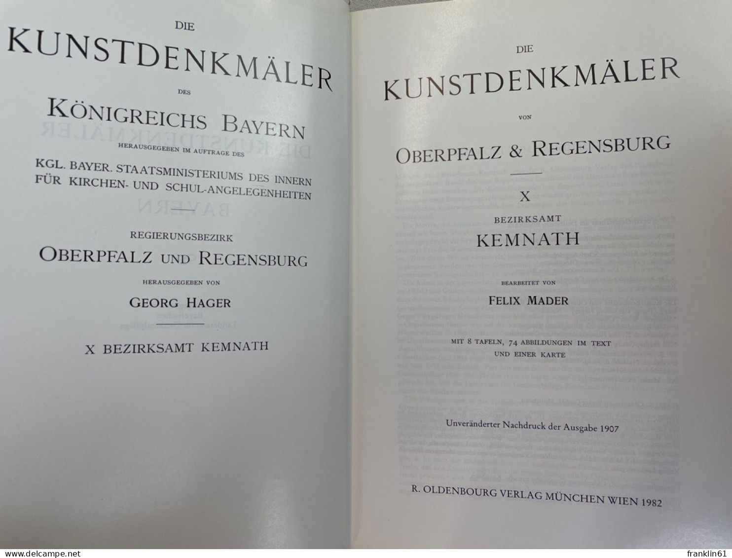 Die Kunstdenkmäler Von Oberpfalz Und Regensburg. X. Bezirksamt Kemnath. - Arquitectura