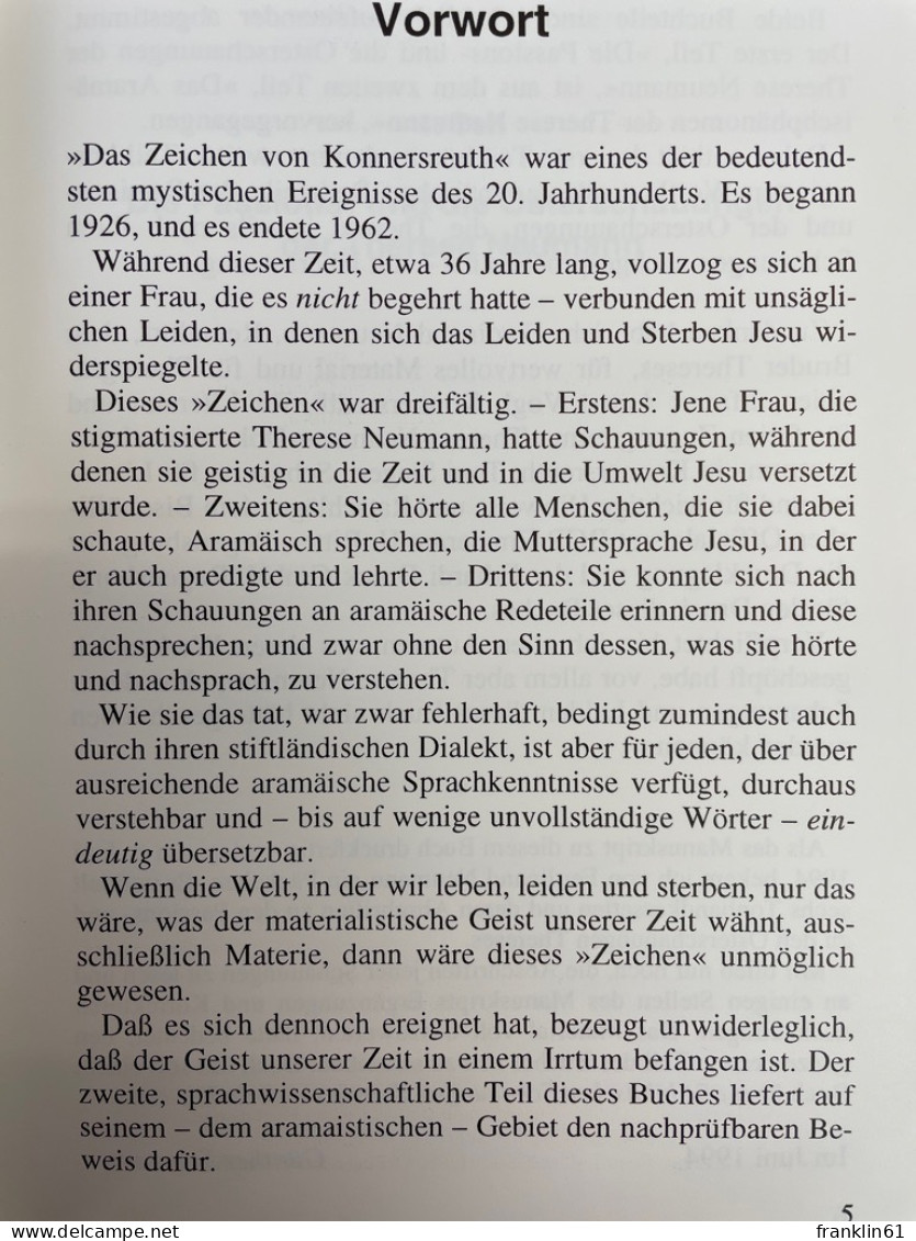 Das Zeichen Von Konnersreuth. - Sonstige & Ohne Zuordnung