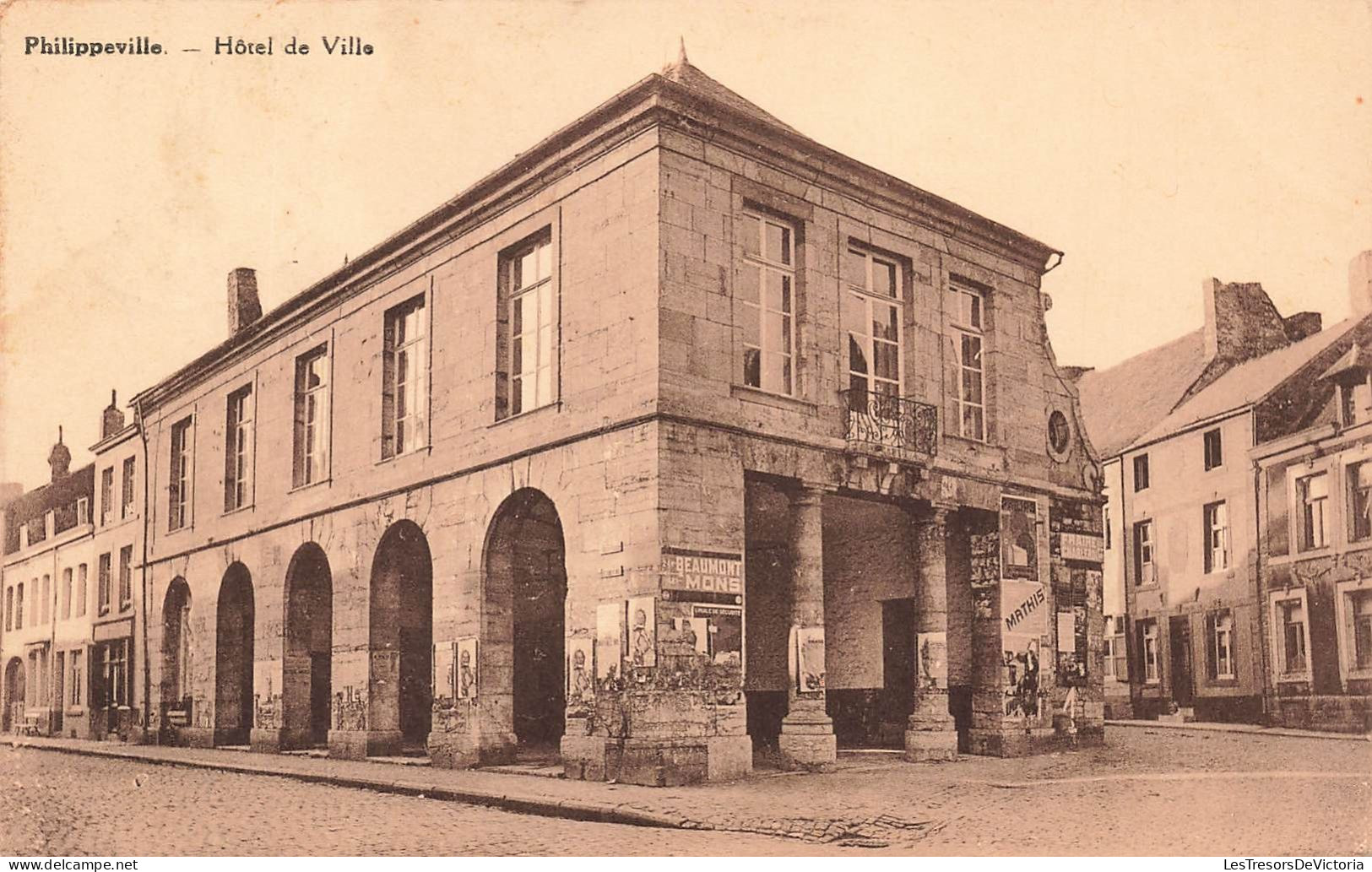 BELGIQUE - Philippeville - Vue Générale De L'hôtel De Ville - Carte Postale Ancienne - Philippeville