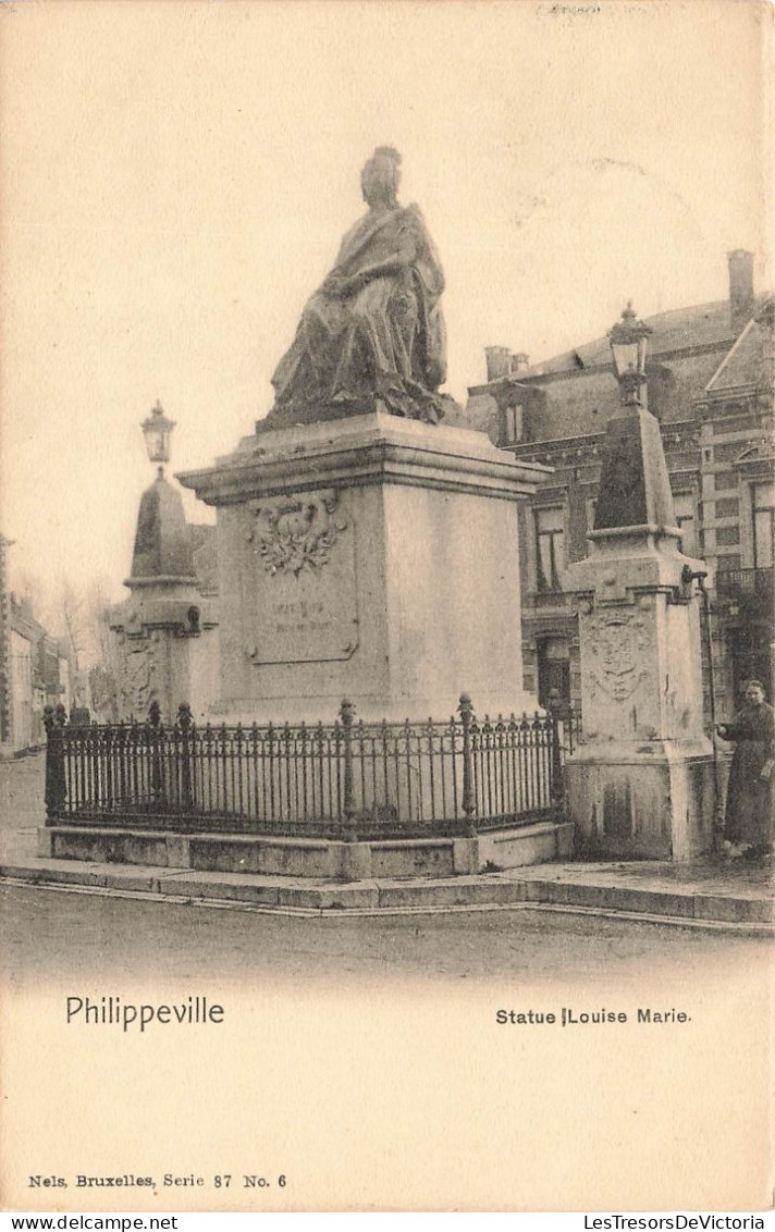 BELGIQUE - Philippeville - Statue Louise Marie - Carte Postale Ancienne - Philippeville