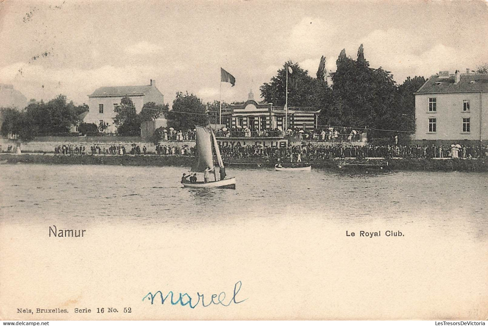 BELGIQUE - Namur - Vue Sur Le Royal Club -  Animé - Carte Postale Ancienne - Namen