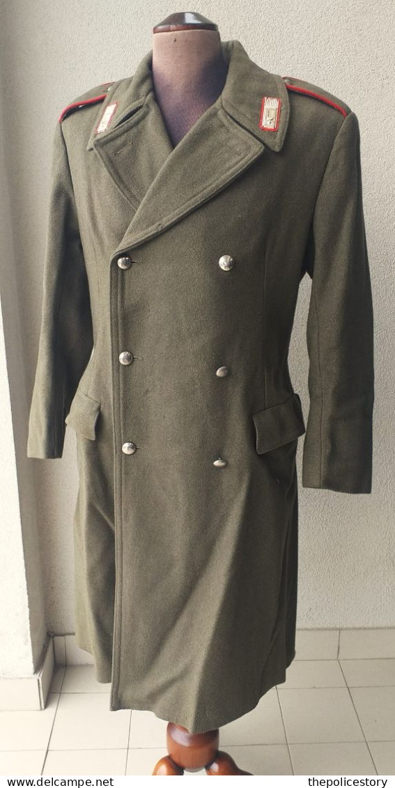 Cappotto Vintage CC Panno Kaki Del 1971 Originale Marcato Completo - Uniformes