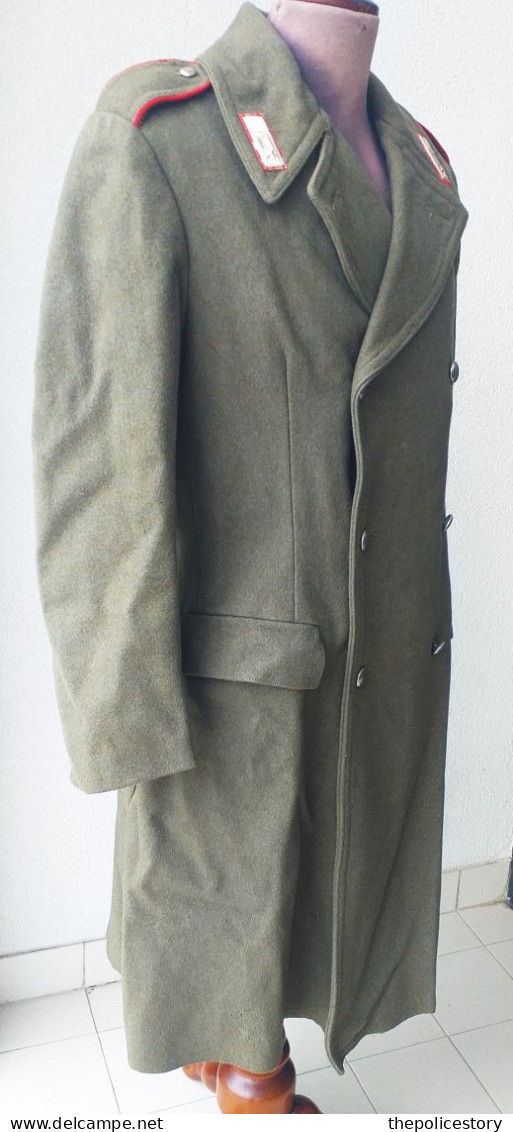 Cappotto Vintage CC Panno Kaki Del 1971 Originale Marcato Completo - Uniform