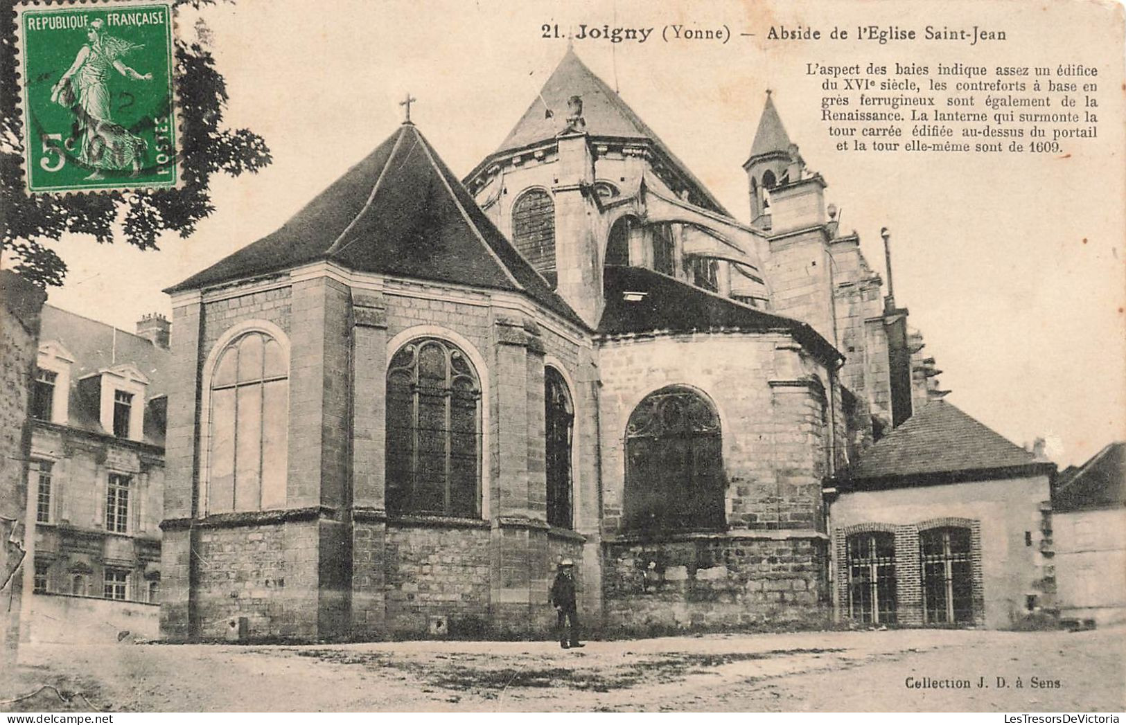 FRANCE - Joigny - Abside De L'église Saint-Jean - Carte Postale Ancienne - Joigny