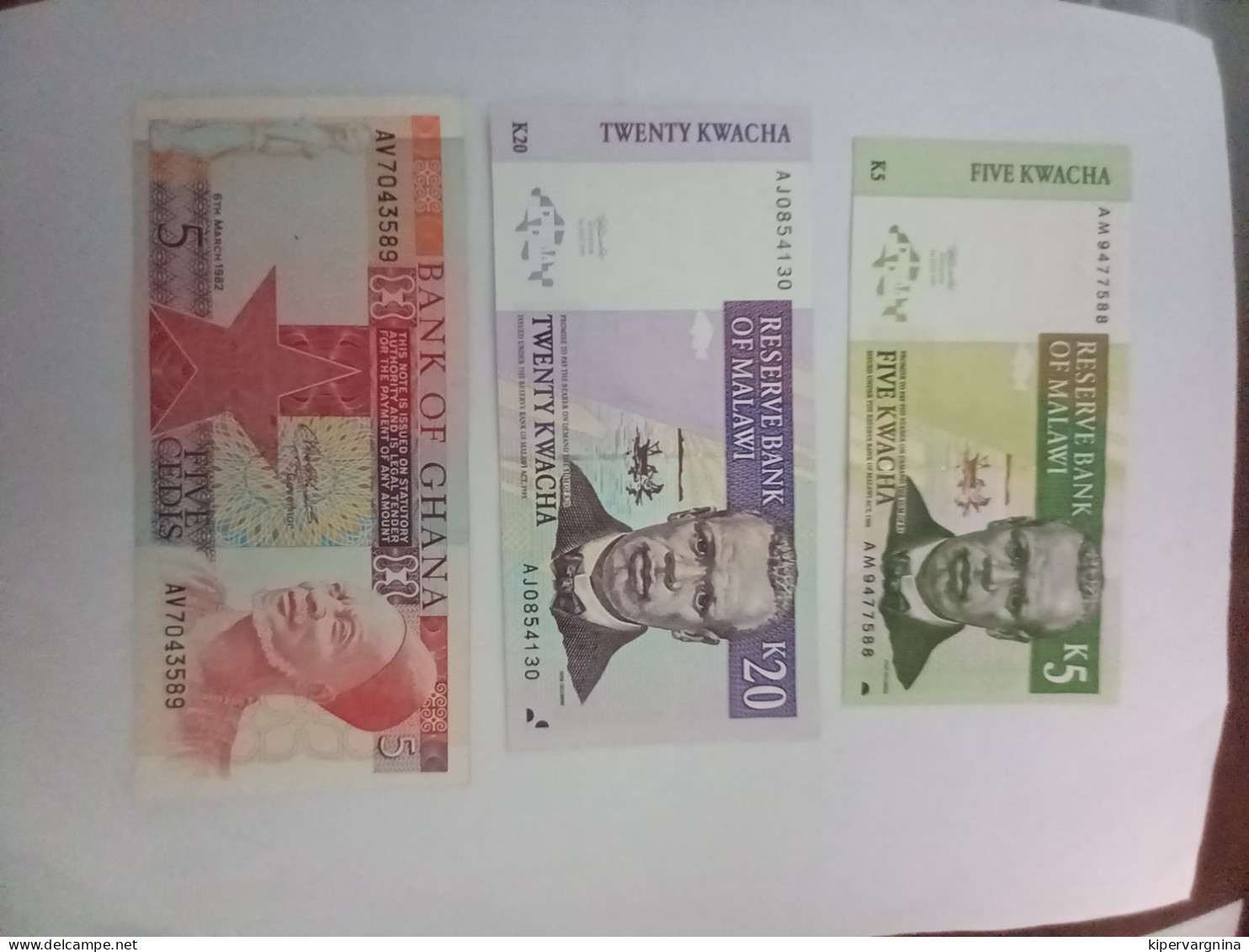 GHANA MALAWI UNCIRCULATED Banknotes - Ghana