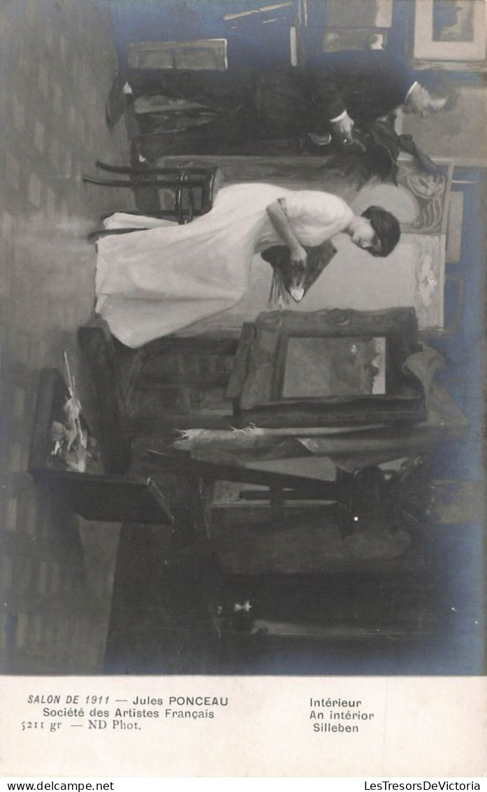 MUSEE - Salon De 1911 - Jules Ponceau - Intérieur - Société Des Artistes Français - Carte Postale Ancienne - Museos