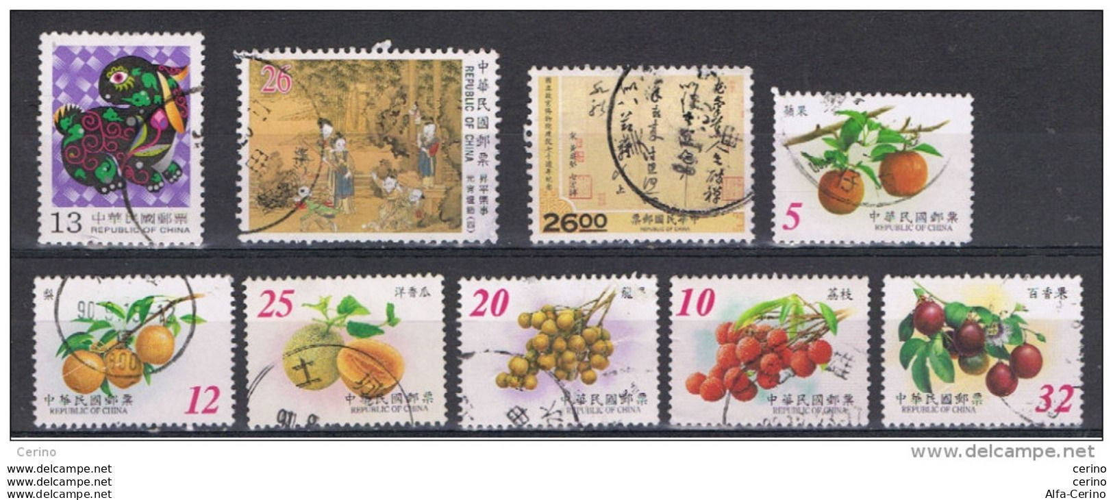 TAIWAN:  1998/02  DIFFERENTS  -  9  USED  STAMPS  -  YV/TELL. 2425//2652 - Oblitérés