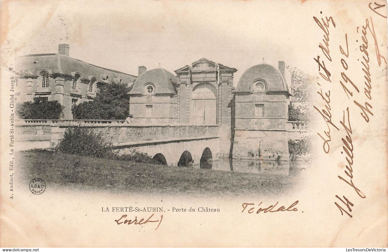 FRANCE - La Ferté-Saint-Aubin - Porte Du Château - Carte Postale Ancienne - La Ferte Saint Aubin