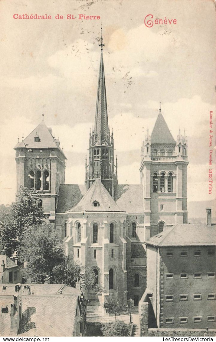 SUISSE - Genève - Vue Générale De La Cathédrale De Sait Pierre - Carte Postale Ancienne - Genève