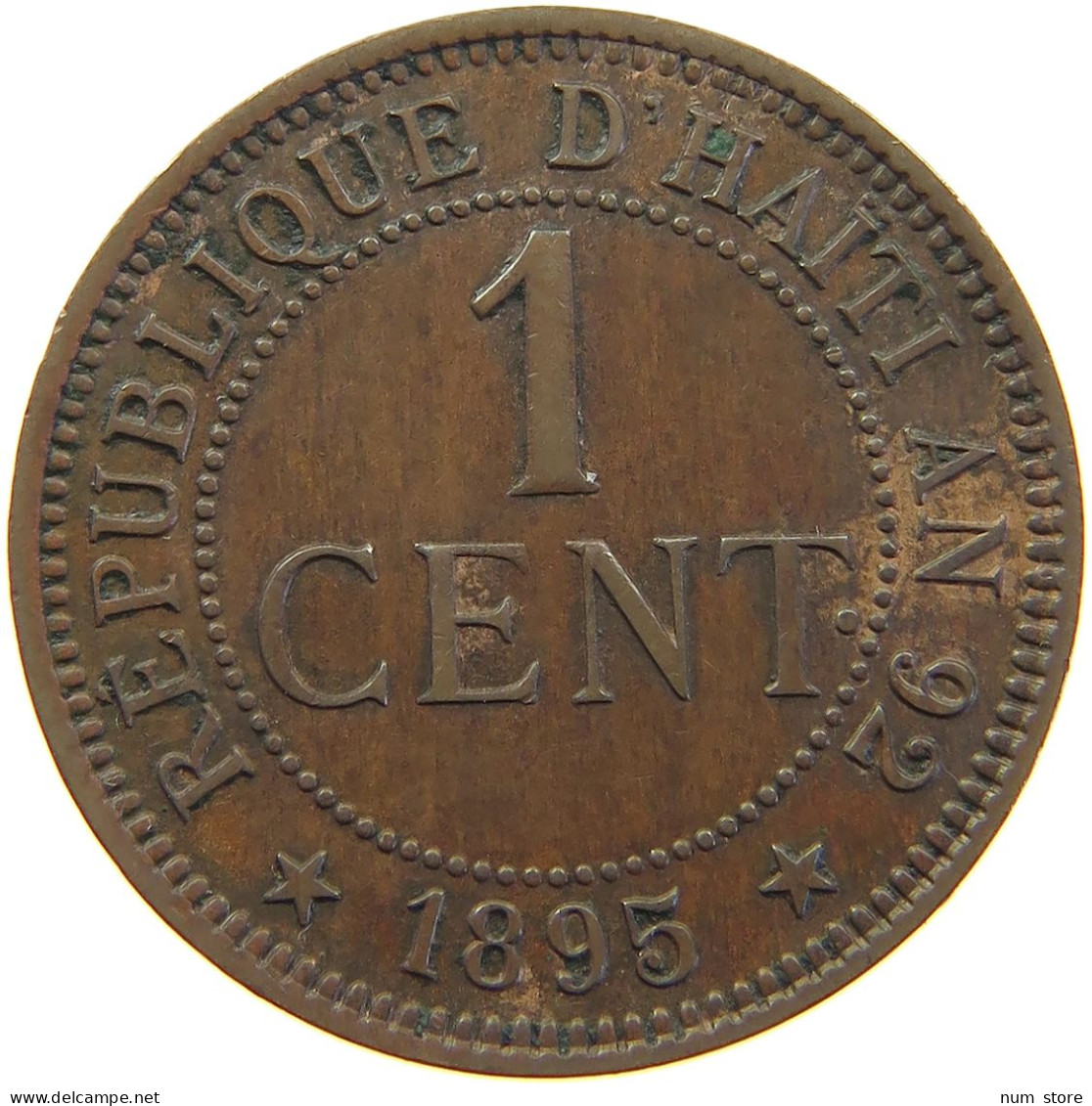 HAITI CENT 1895  #MA 065076 - Haití