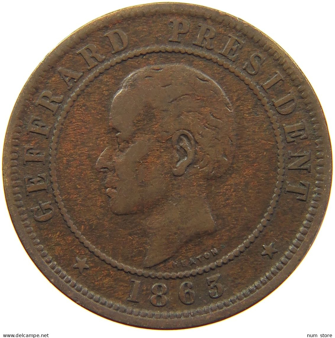 HAITI 5 CENTIMES 1863  #MA 104525 - Haiti