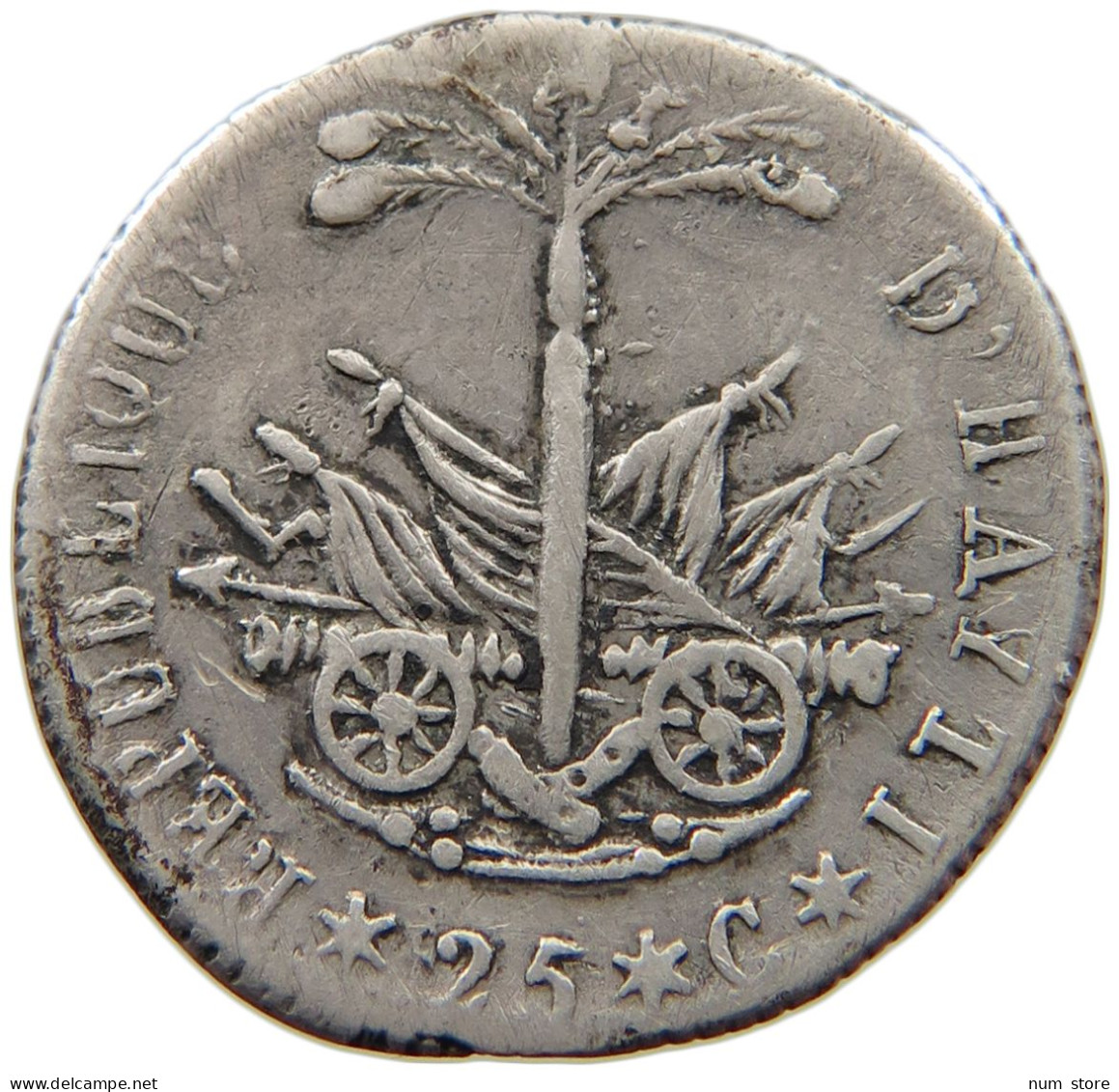 HAITI 25 CENTIMES AN 15  #MA 002062 - Haití