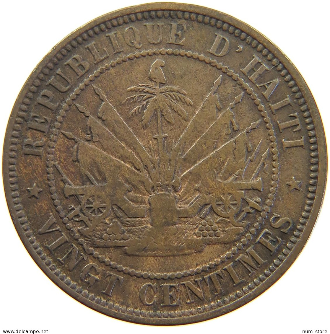 HAITI 5 CENTIMES 1863  #MA 063119 - Haití