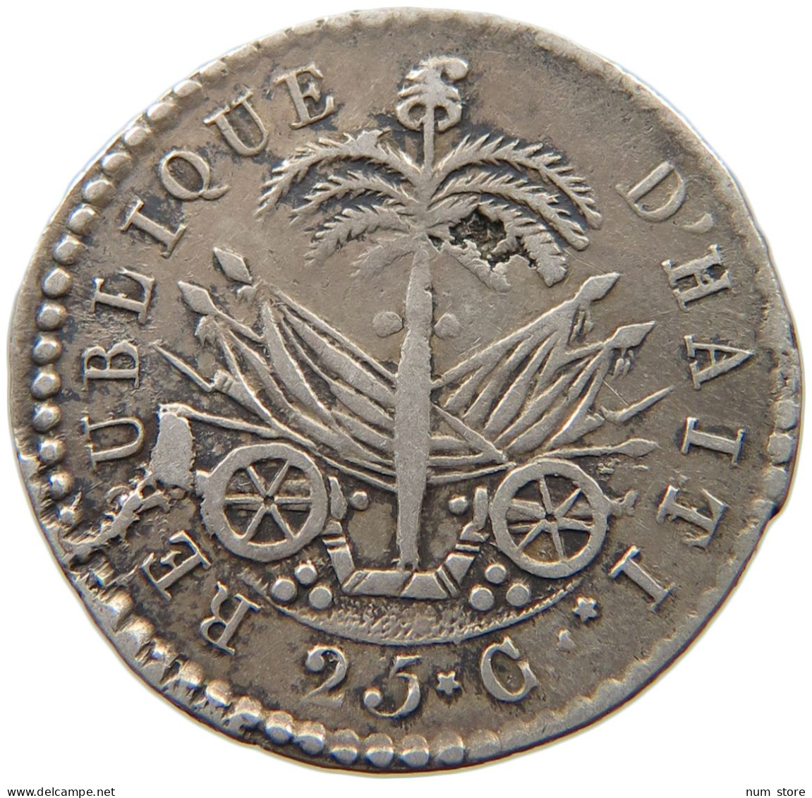 HAITI 25 CENTIMES AN 24  #MA 002054 - Haiti