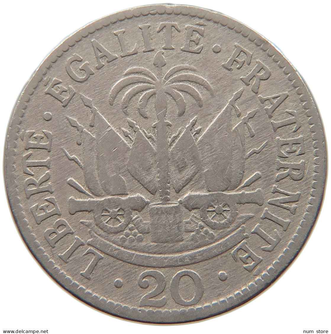 HAITI 20 CENTIMES 1907  #MA 063117 - Haiti