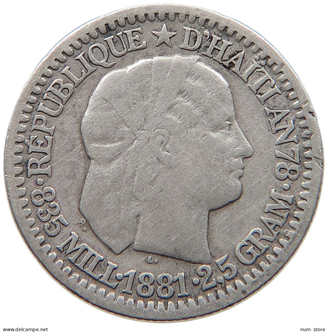 HAITI 10 CENTIMES 1881  #MA 103596 - Haiti