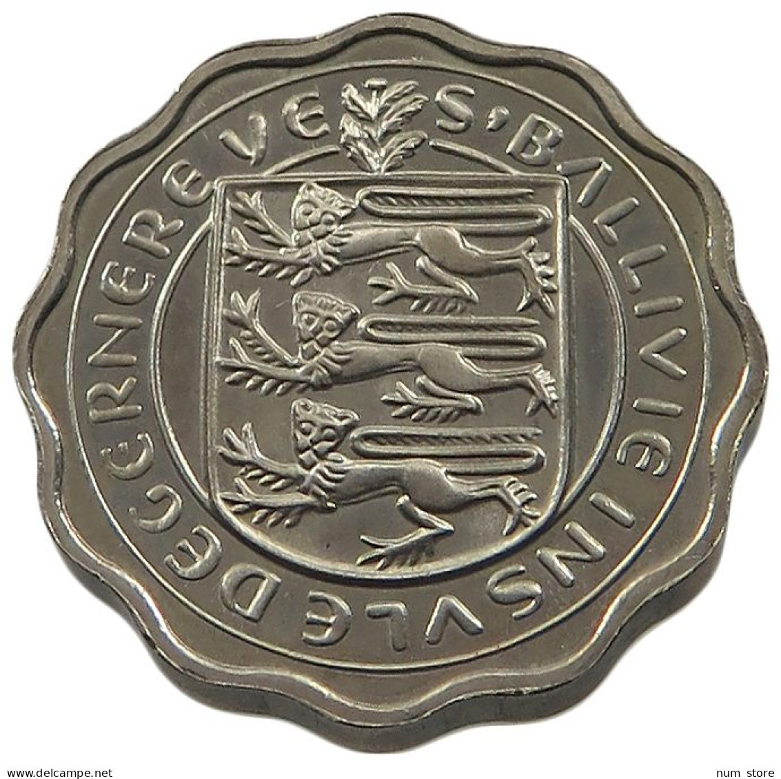 GUERNSEY THREEPENCE 1966  #MA 068407 - Guernesey