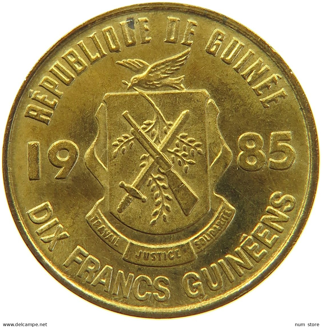 GUINEA 10 FRANCS 1985  #MA 066942 - Guinea