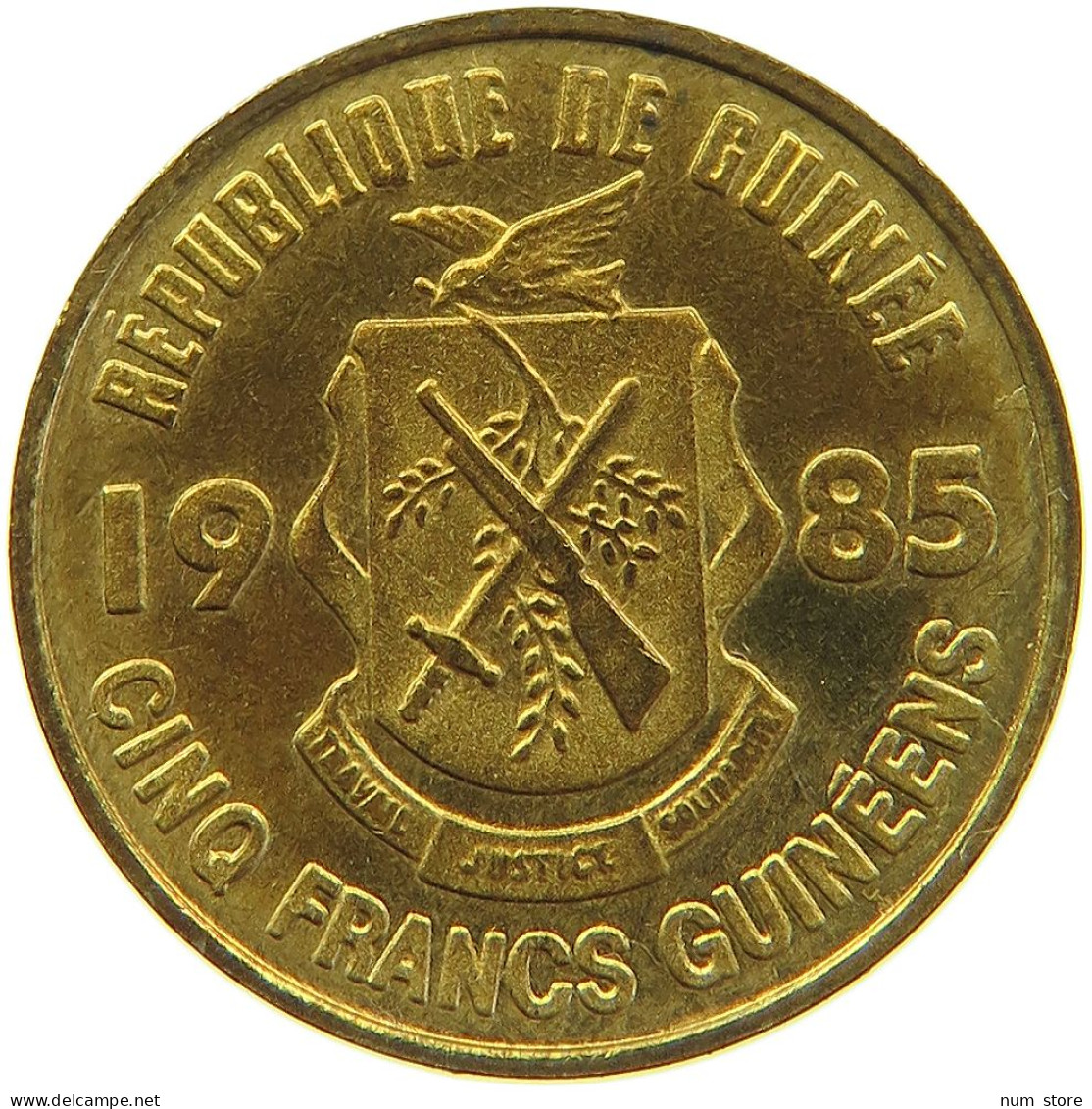 GUINEA 5 FRANCS 1985  #MA 066943 - Guinee