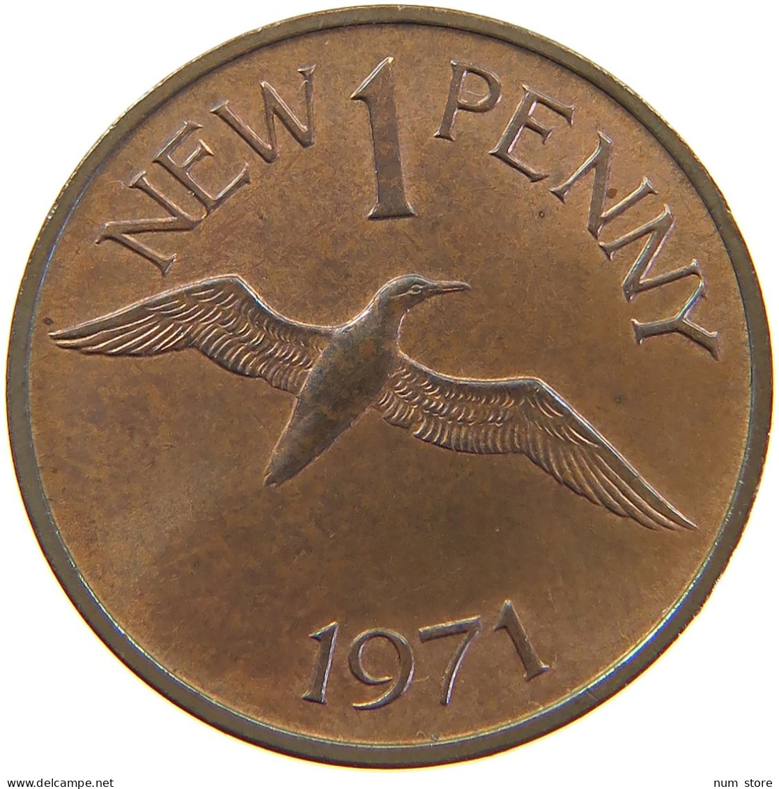 GUERNSEY PENNY 1971 ELIZABETH II. (1952-) #MA 064899 - Guernsey