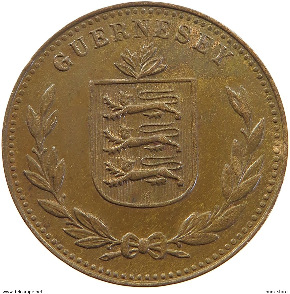 GUERNSEY 8 DOUBLES 1947 GEORGE VI. (1936-1952) #MA 064889 - Guernsey