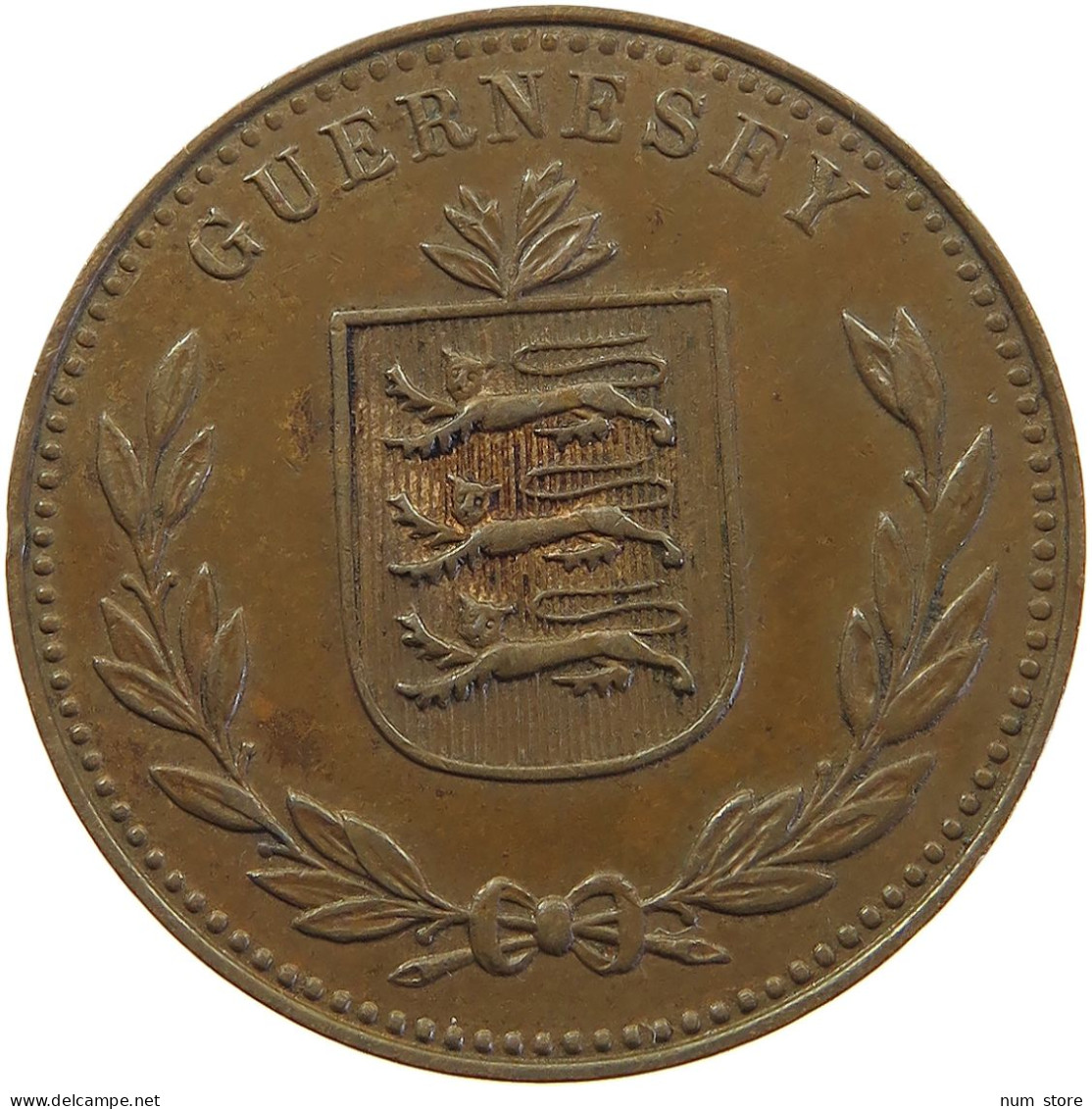 GUERNSEY 8 DOUBLES 1945 GEORGE VI. (1936-1952) #MA 064886 - Guernsey