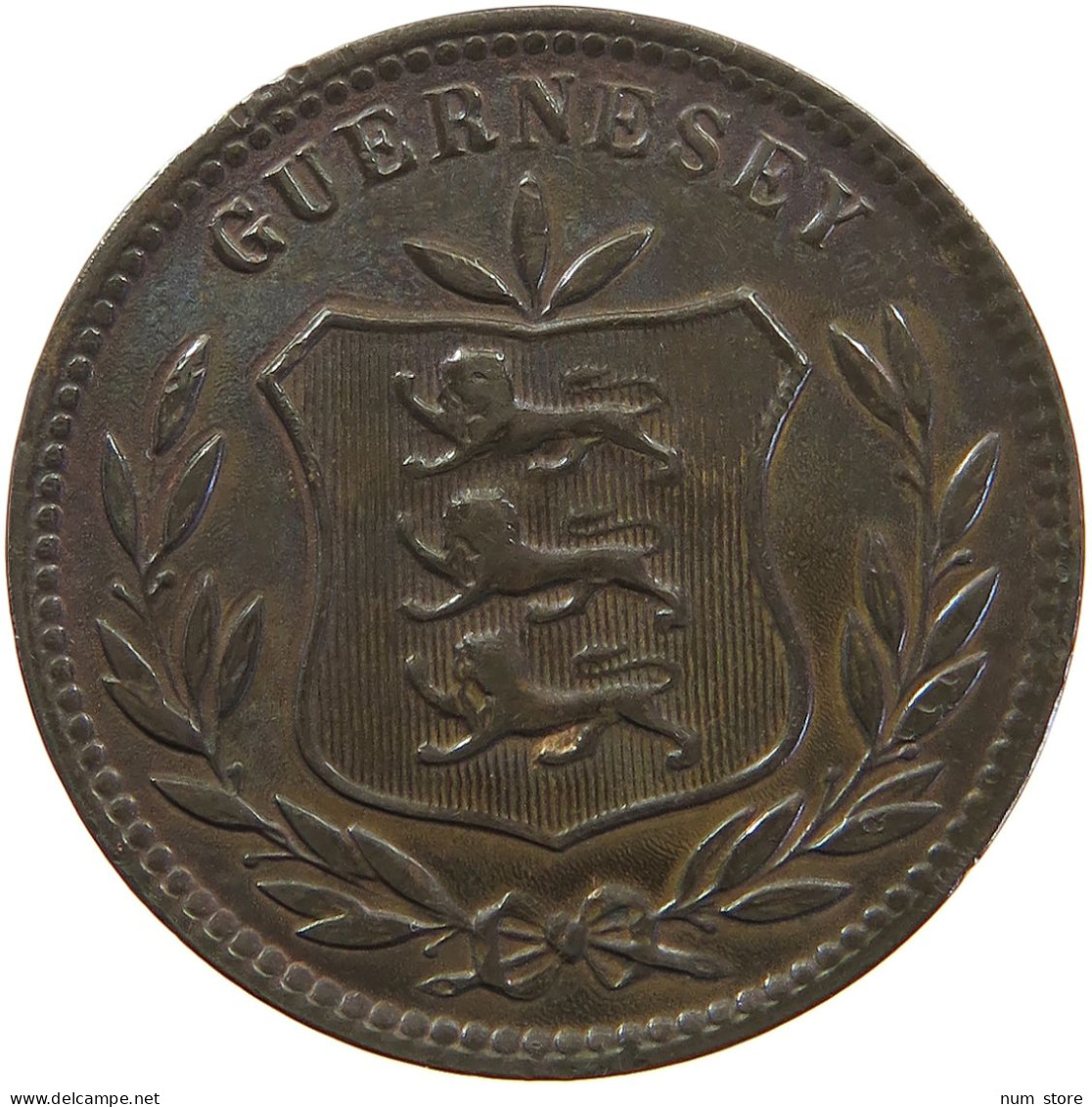 GUERNSEY 8 DOUBLES 1903 EDWARD VII., 1901 - 1910 #MA 064890 - Guernsey