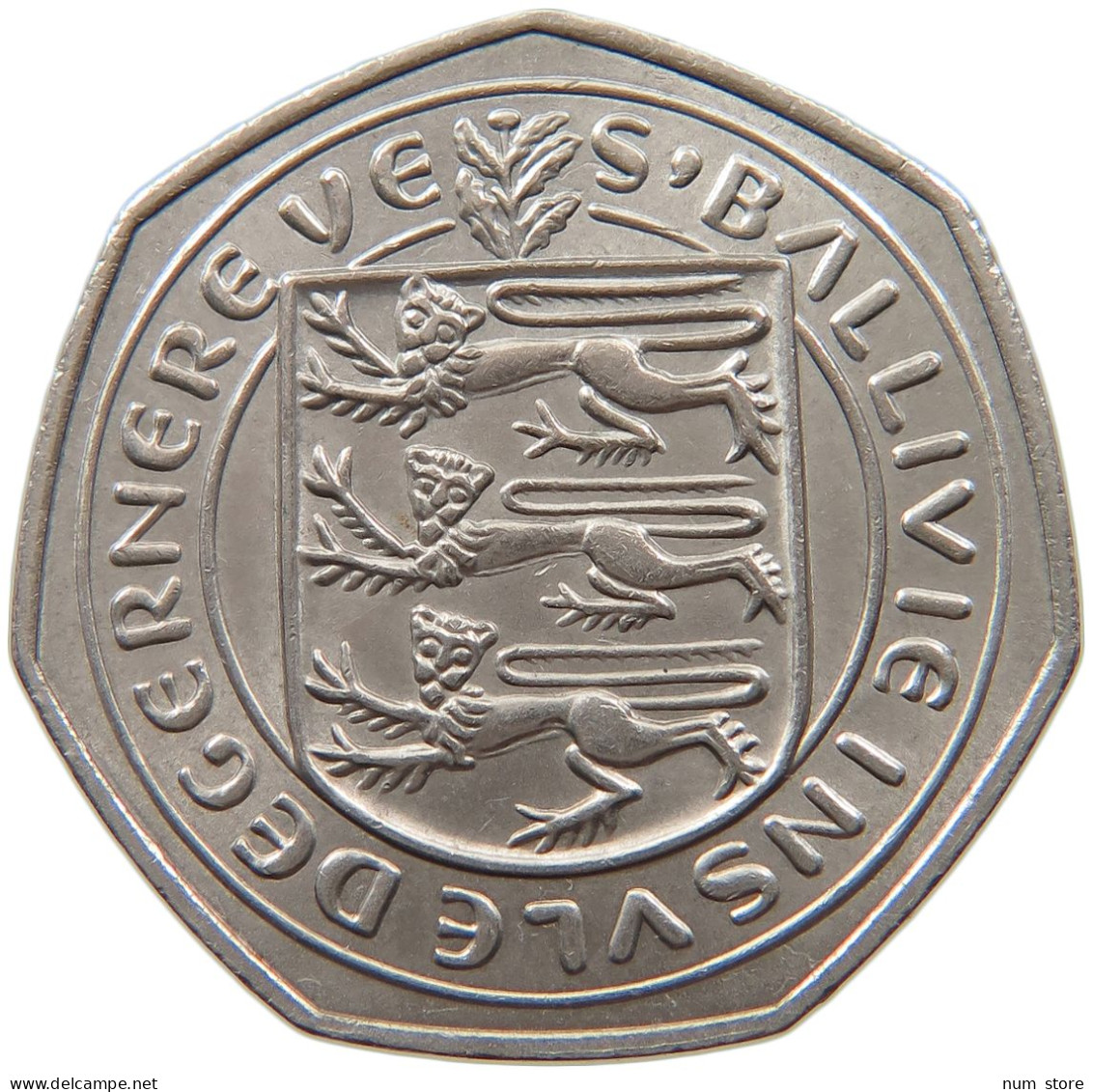 GUERNSEY 50 PENCE 1970 ELIZABETH II. (1952-2022) #MA 073159 - Guernsey