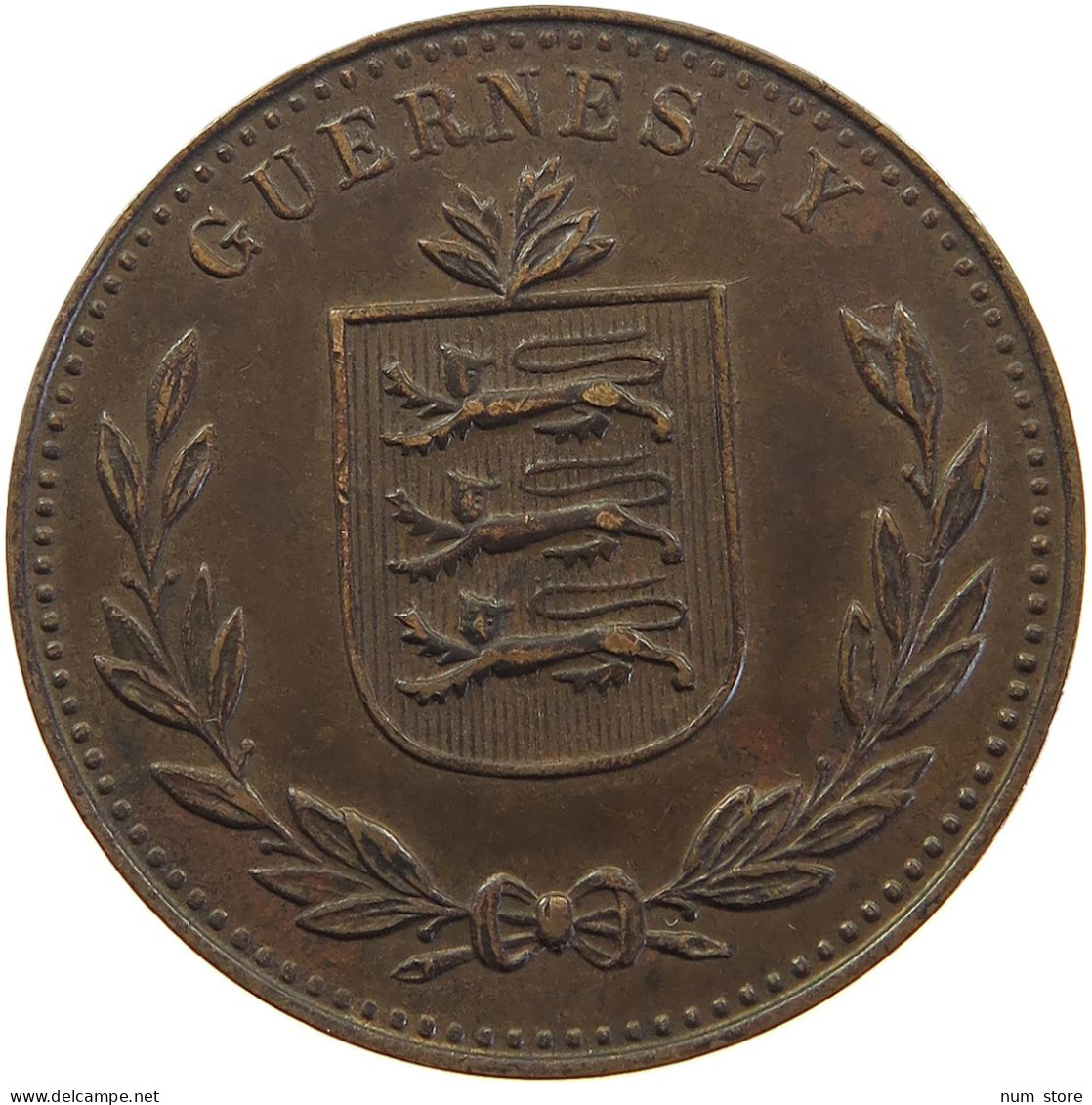 GUERNSEY 8 DOUBLES 1934 GEORGE V. (1910-1936) #MA 064887 - Guernesey