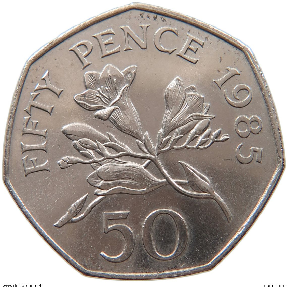 GUERNSEY 50 PENCE 1985 ELIZABETH II. (1952-) #MA 064901 - Guernsey