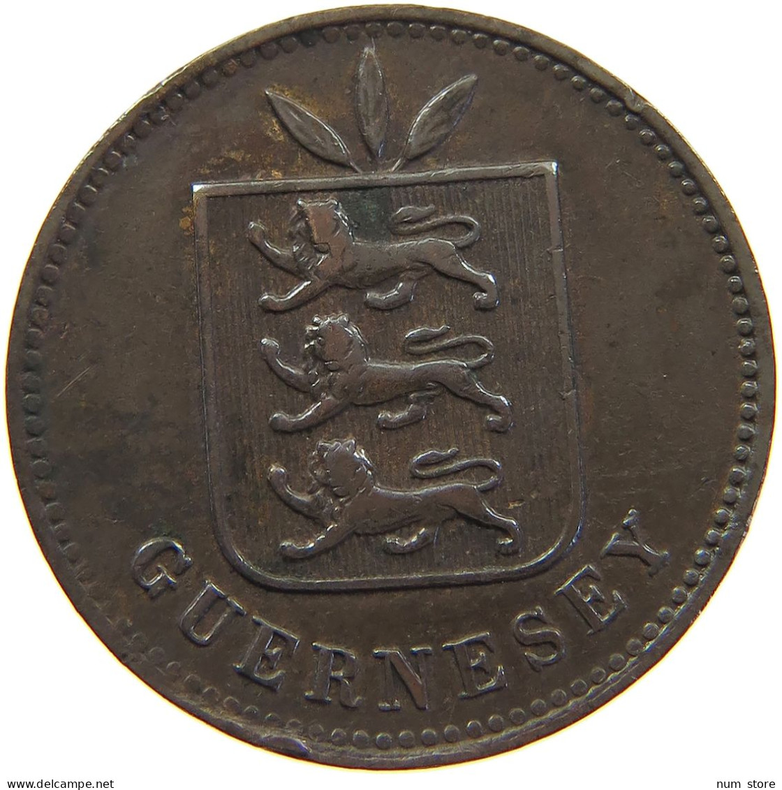 GUERNSEY 4 DOUBLES 1893 VICTORIA 1837-1901 #MA 064896 - Guernesey