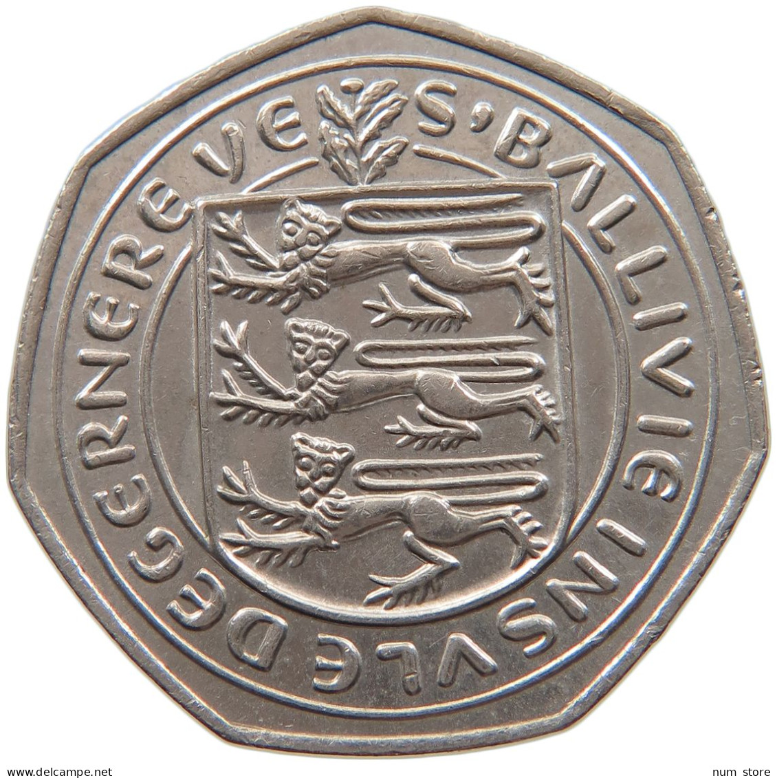 GUERNSEY 50 PENCE 1984 ELIZABETH II. (1952-) #MA 064904 - Guernsey