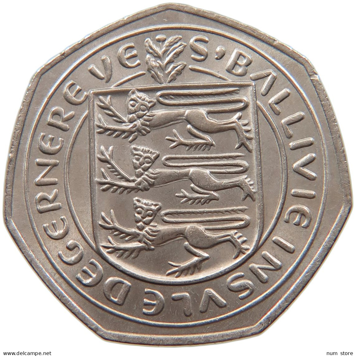 GUERNSEY 50 PENCE 1969 ELIZABETH II. (1952-) #MA 064903 - Guernsey