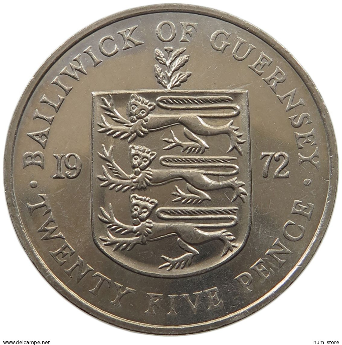 GUERNSEY 25 PENCE 1972  #MA 025016 - Guernesey