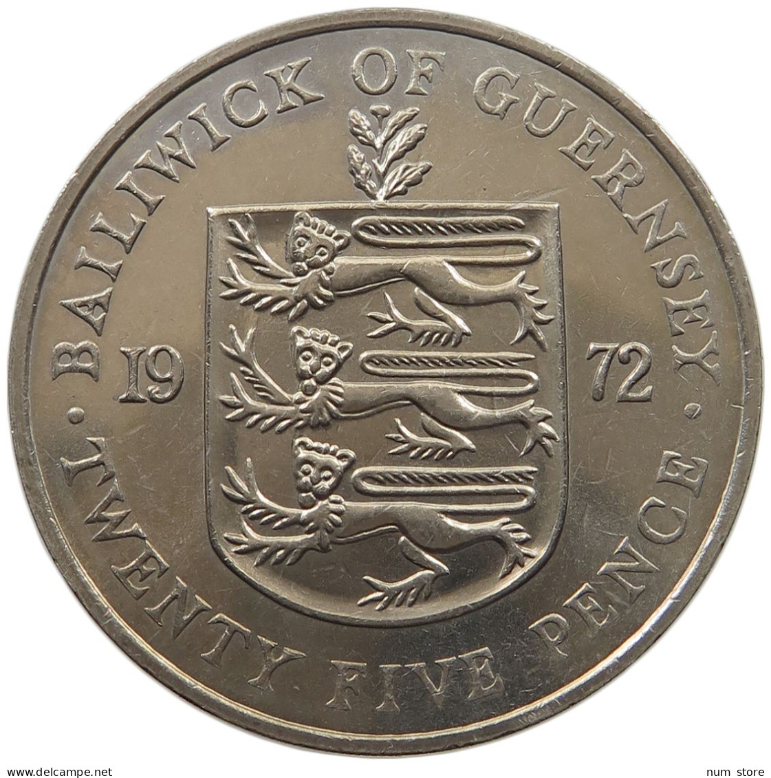 GUERNSEY 25 PENCE 1972  #MA 025016 - Guernsey